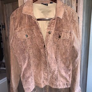Vintage “Snakeskin” Look Light Jacket